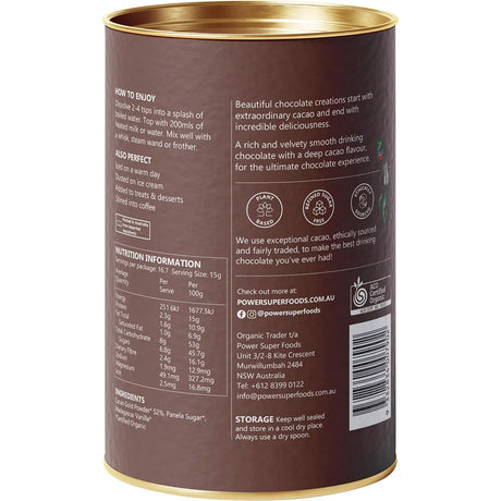Power Super Foods Dark Drinking Chocolate 250g