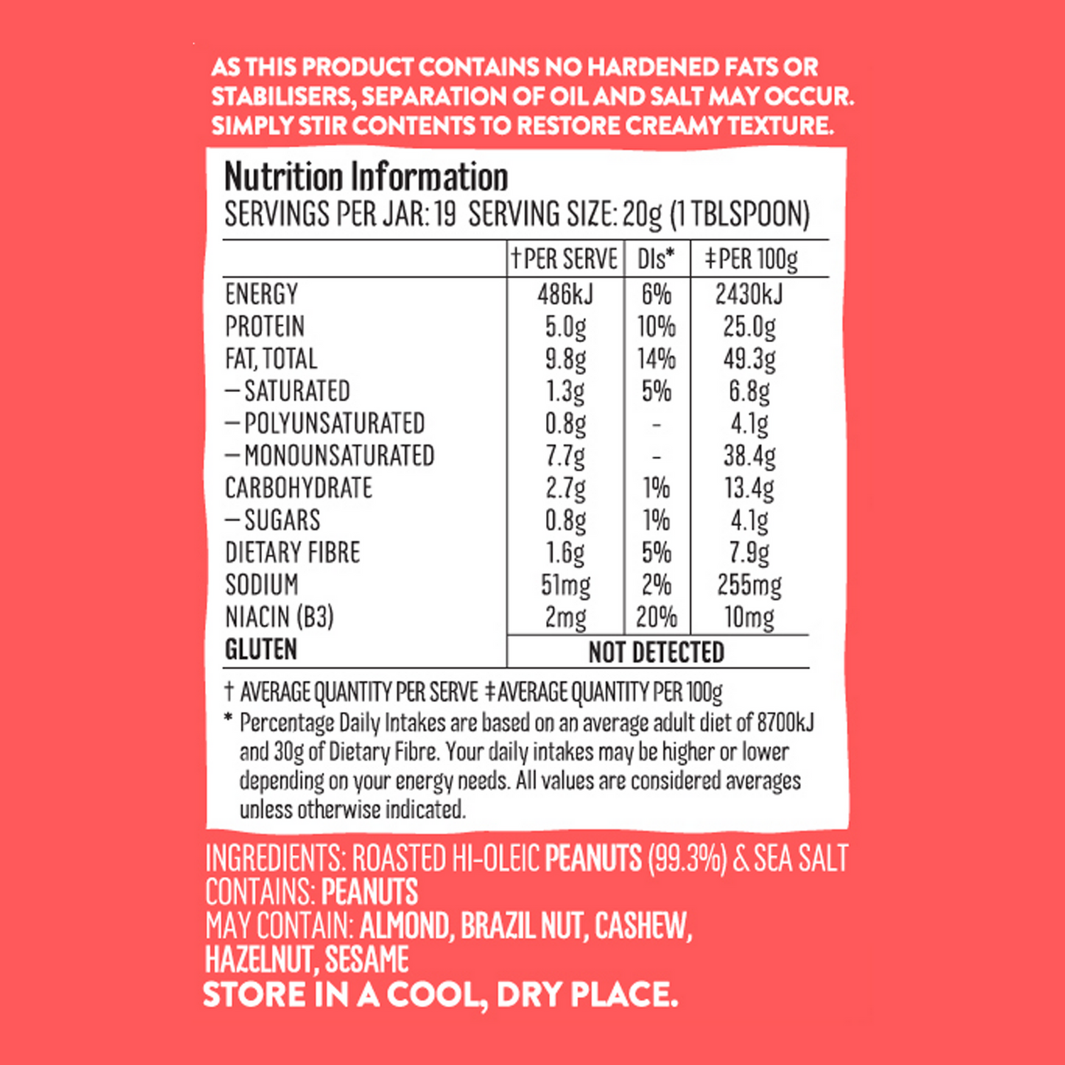 Mayver's Peanut Butter Crunchy 375g x6