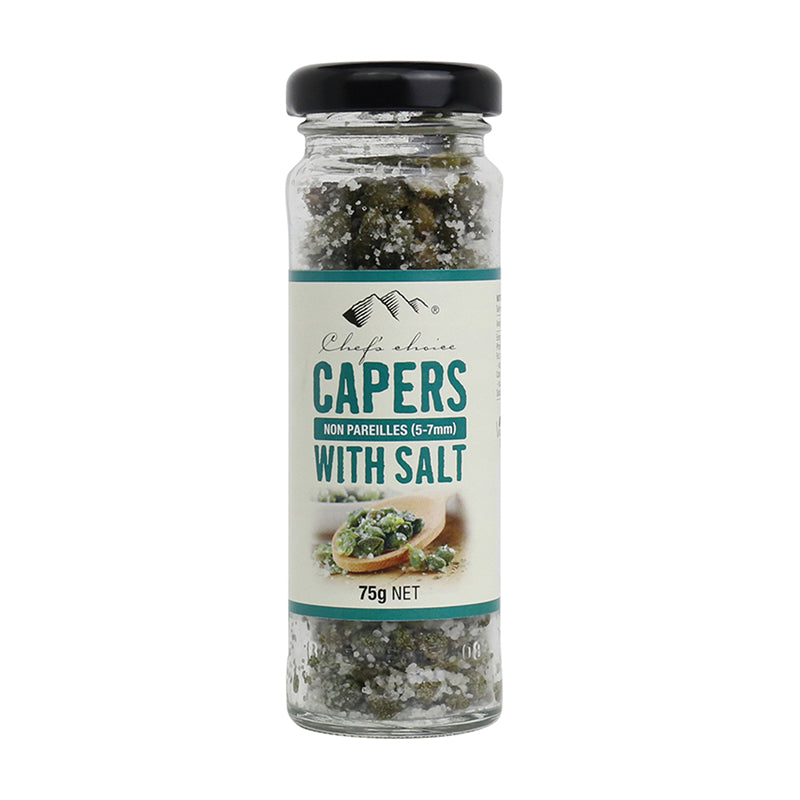 Chef's Choice Capers Non Pareillies (5–7 mm) with Salt 75g