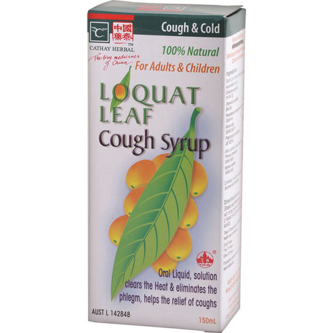 Cathay Herbal Loquat Leaf Cough Syrup 150ml CLEARANCE