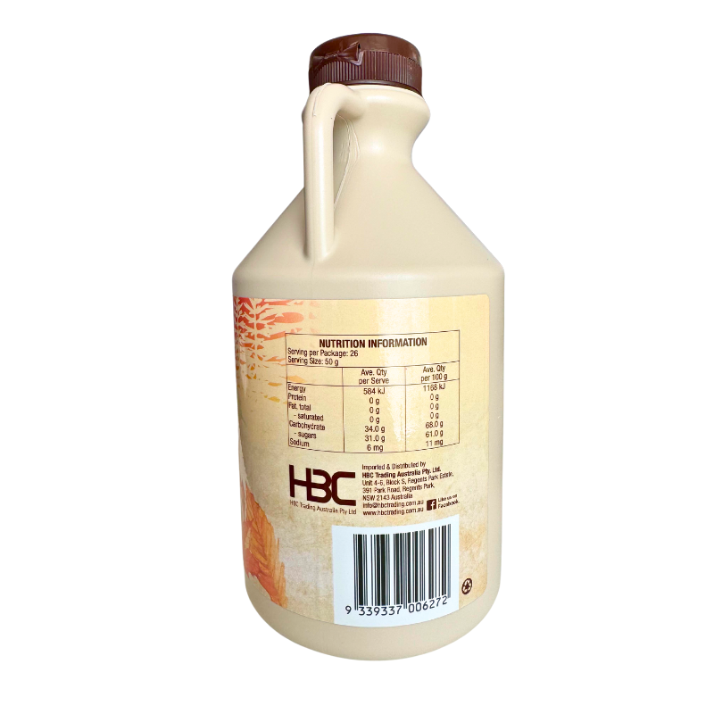 Chef's Choice 100% Pure Canadian Maple Syrup BULK 1L
