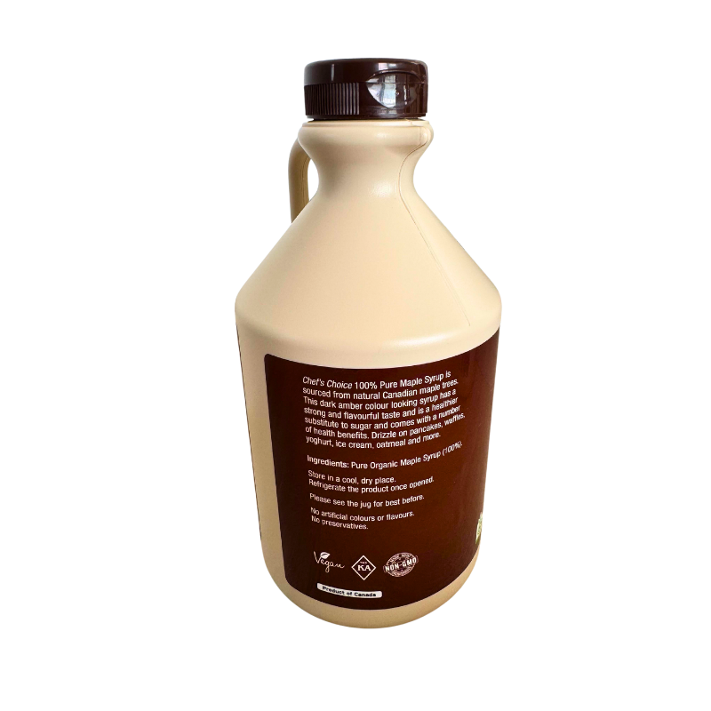 Chef's Choice Certified Organic Grade A Maple Syrup 1L