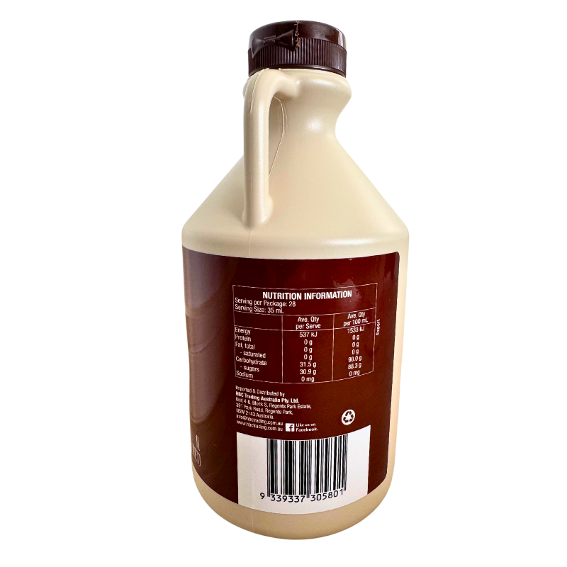 Chef's Choice Certified Organic Grade A Maple Syrup 1L