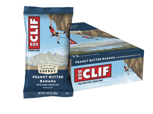 Clif Bar Crunchy Peanut Butter Banana Energy Bar 12x68g