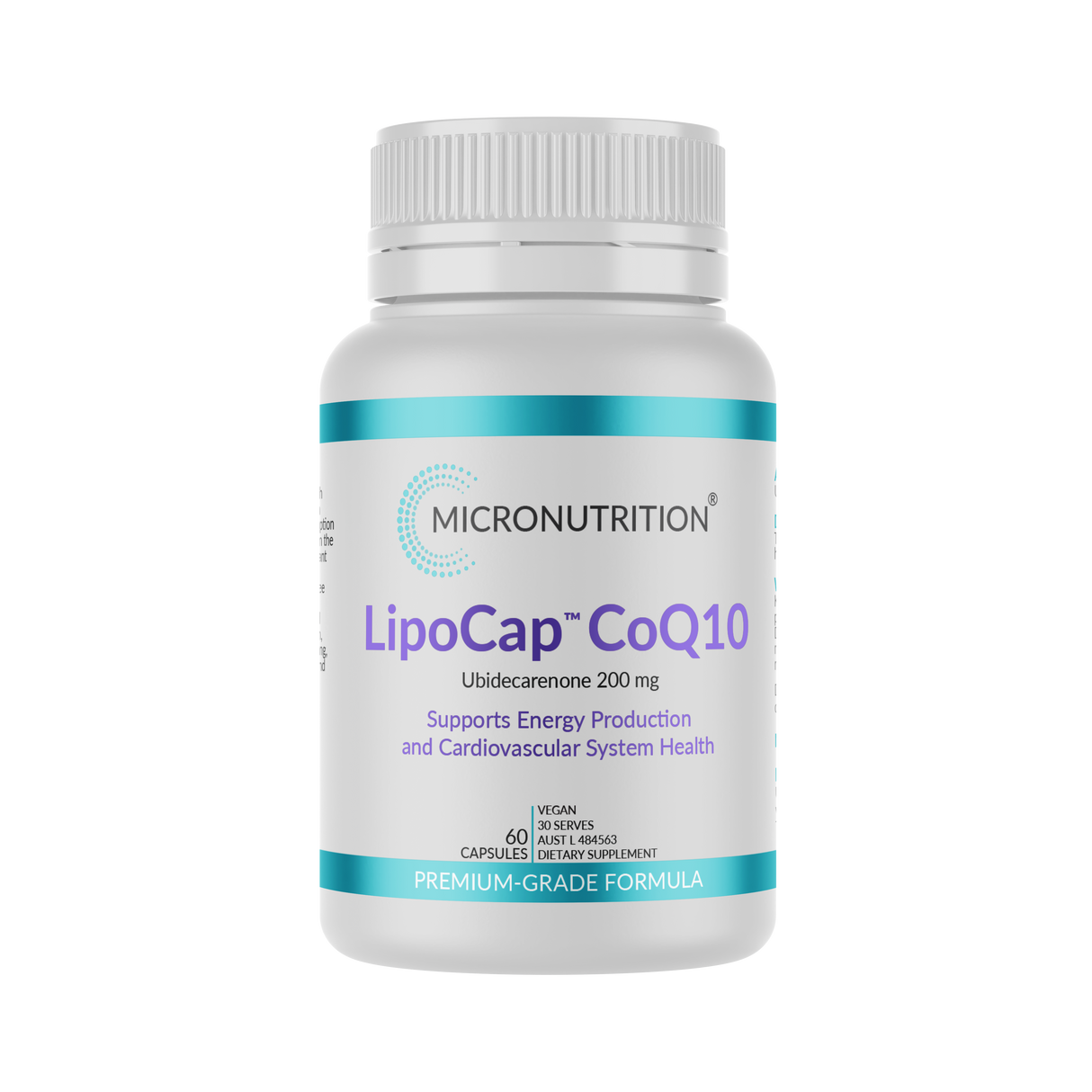 Micronutrition LipoCap CoQ10 60 Vege Caps Front