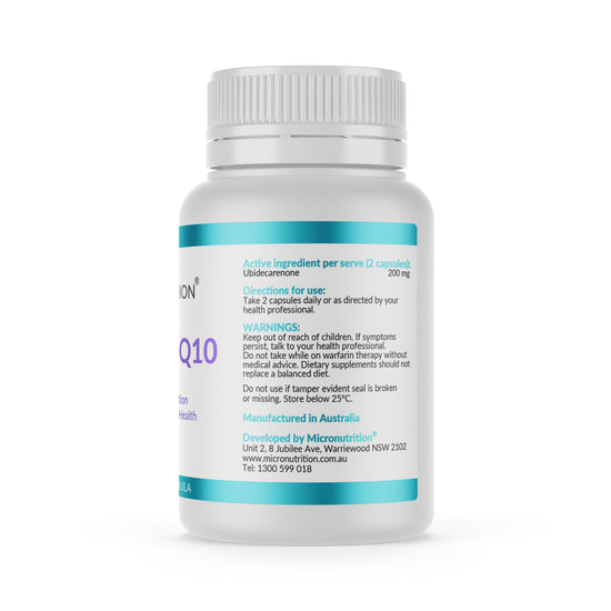Micronutrition LipoCap CoQ10 60 Vege Caps Side