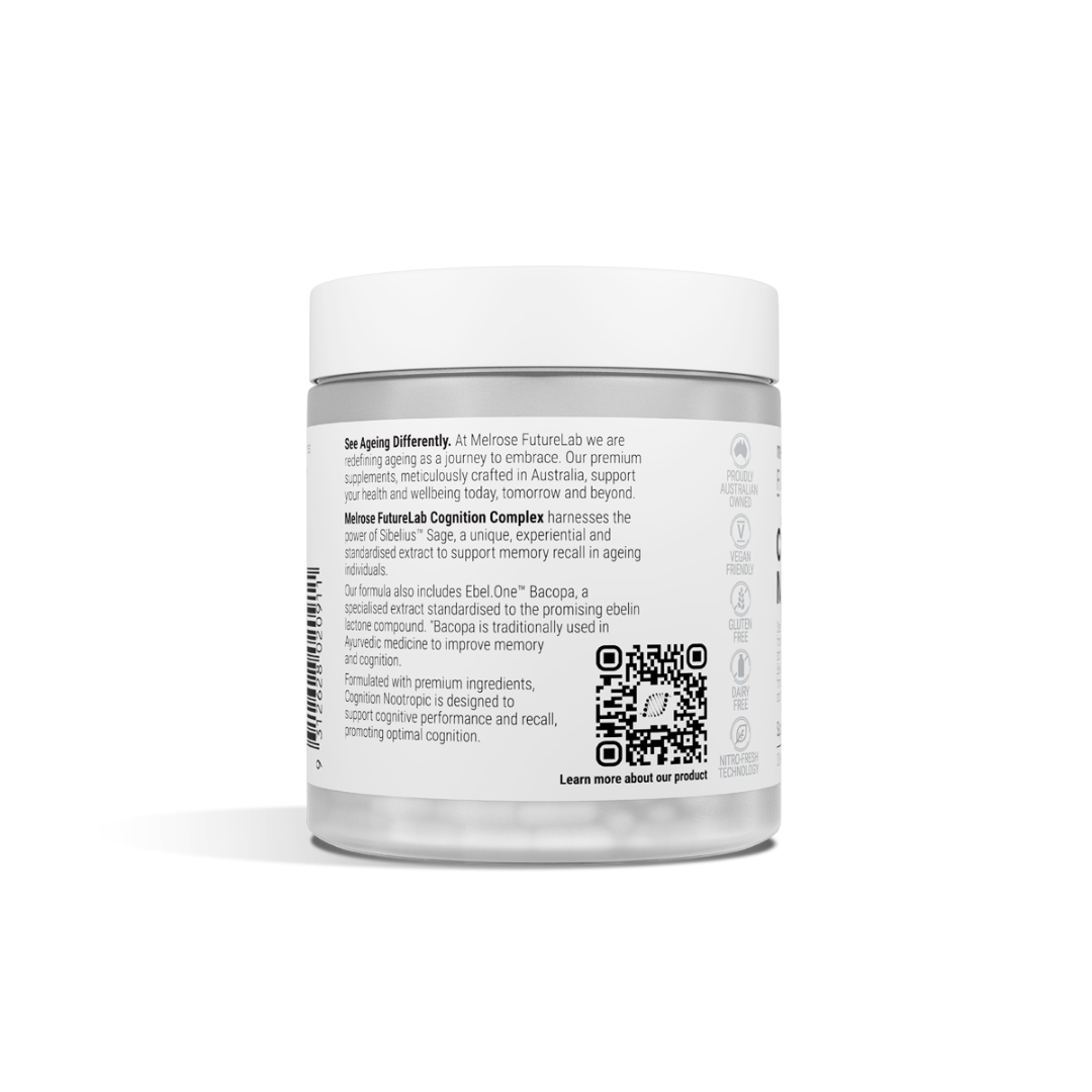 Melrose FutureLab Cognition Nootropic 30vc Side