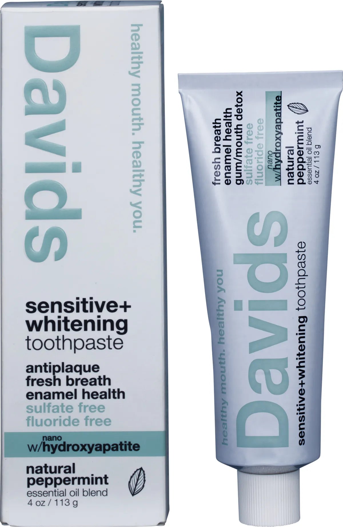 Davids Toothpaste Sensitive + Whitening Peppermint