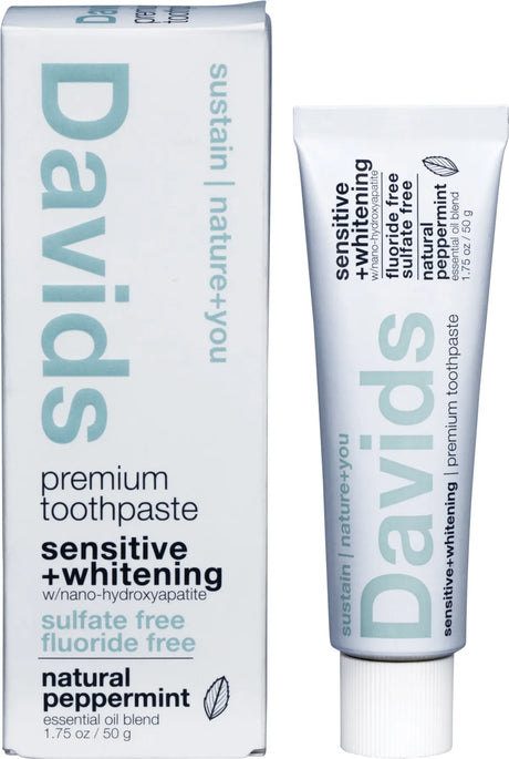 Davids Toothpaste Sensitive + Whitening Peppermint