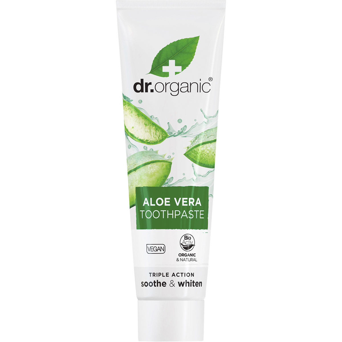 Dr Organic Toothpaste Aloe Vera 100ml front