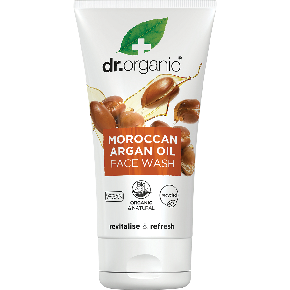 Dr Organic Face Wash Moroccan Argan Oil 150ml front