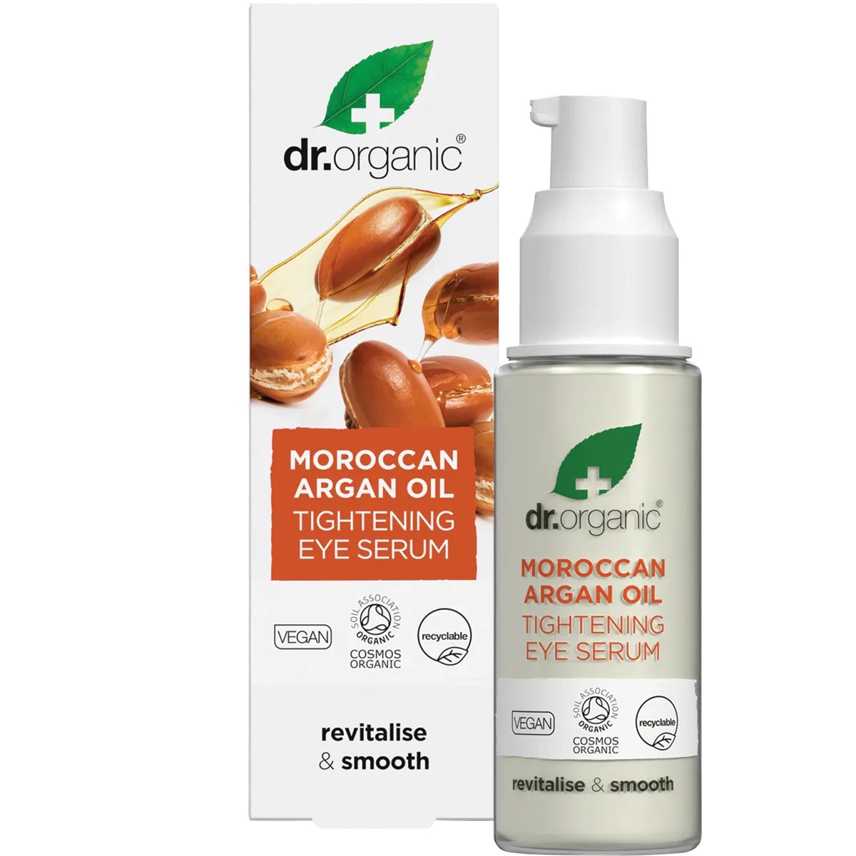 Dr Organic Eye Serum Tightening Organic Moroccan Argan Oil 30ml