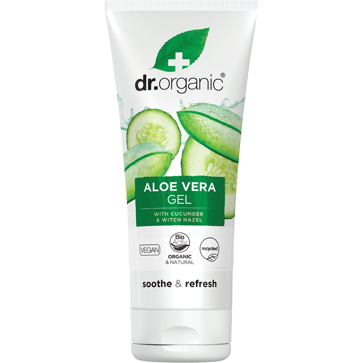 Dr Organic Aloe Vera Gel with Cucumber 200ml front