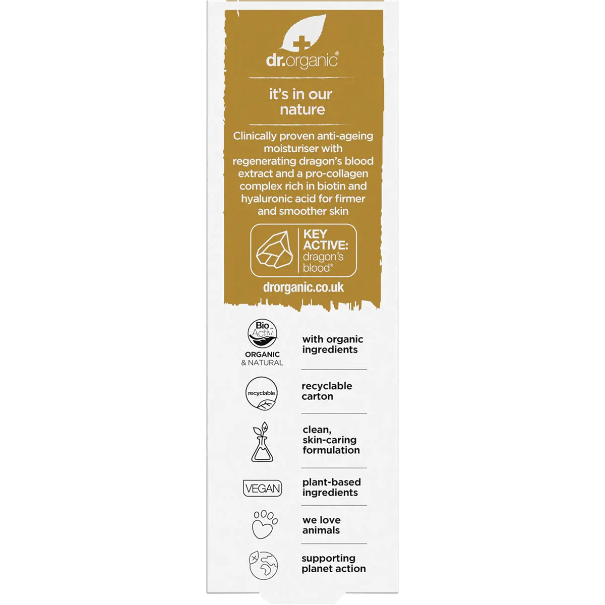 Dr Organic Pro Collagen Plus+ - Anti Aging Moisturiser With Dragons Blood 50ml