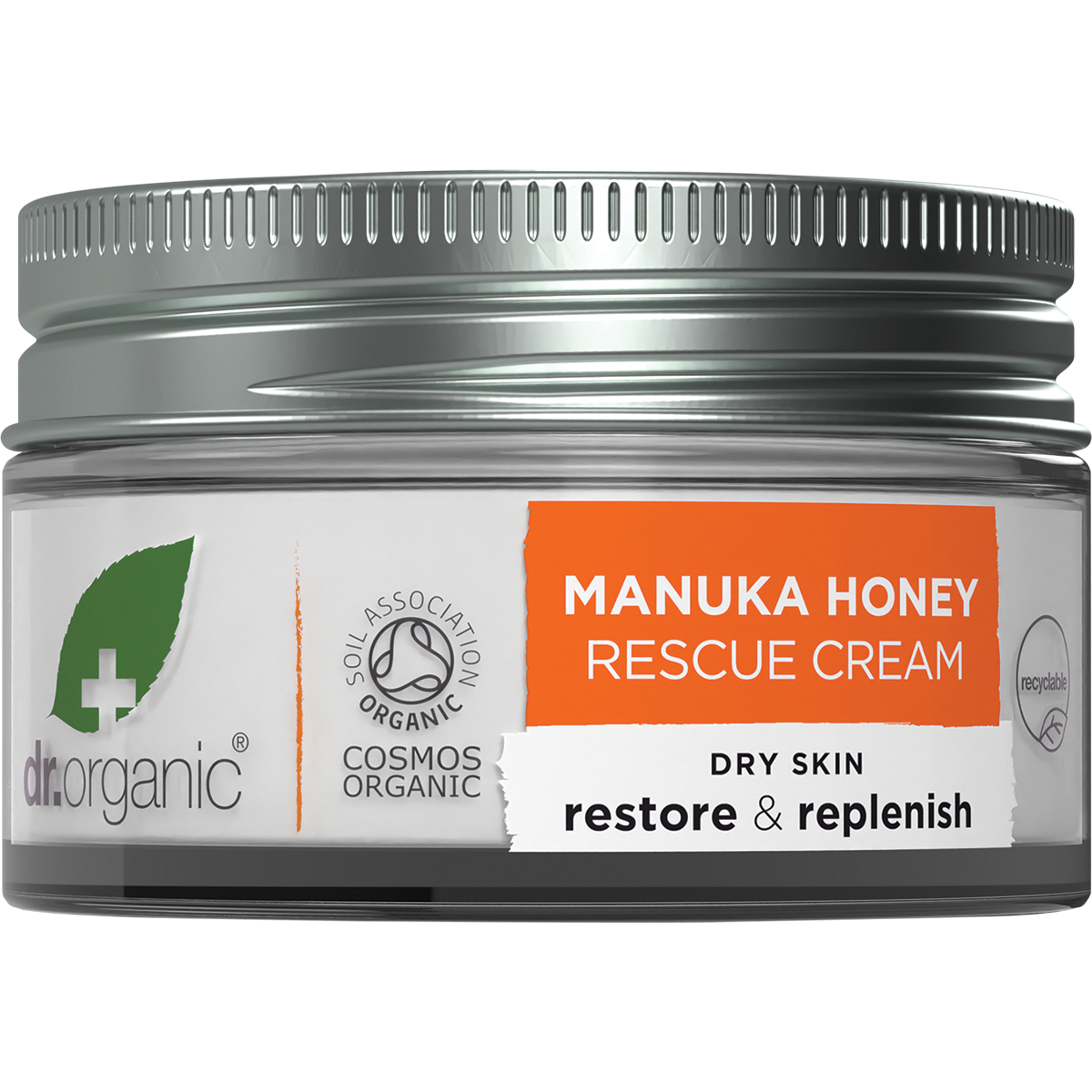 Dr Organic Rescue Cream Manuka Honey 50ml front