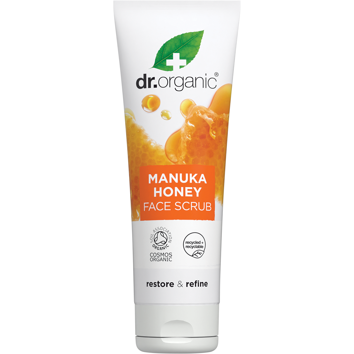 Dr Organic Face Scrub Manuka Honey 125ml front