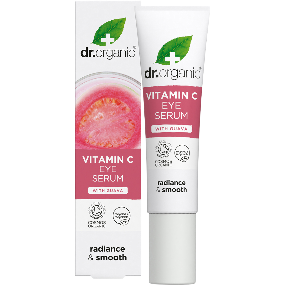 Dr Organic Eye Serum Organic Guava 15ml product and carton