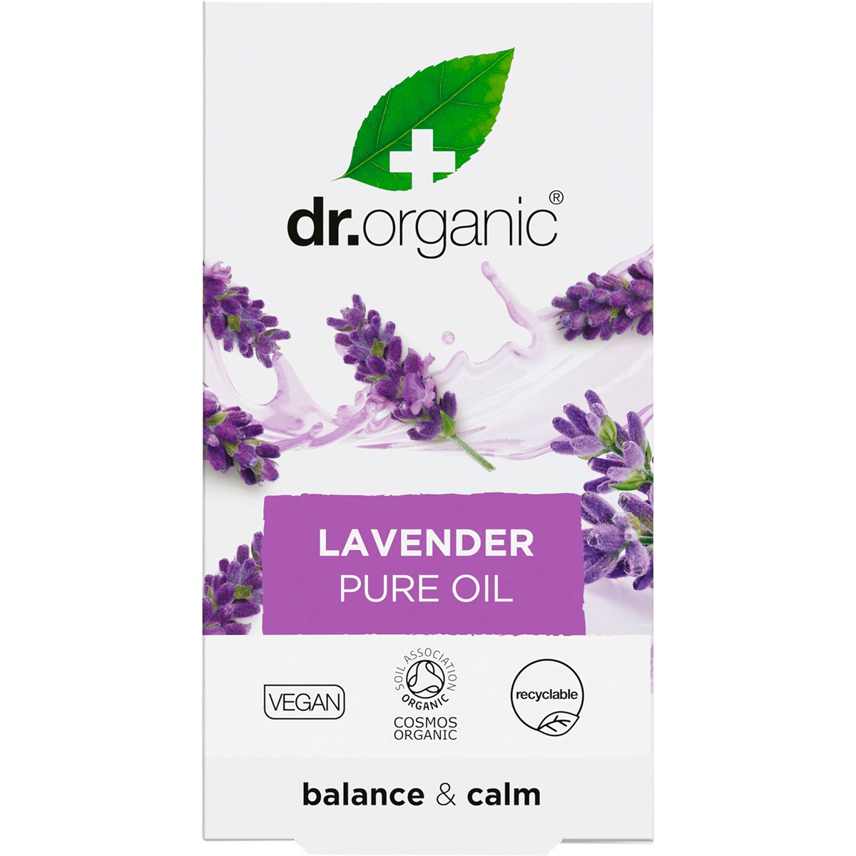 Dr Organic Lavender Oil 100% Pure 10ml carton