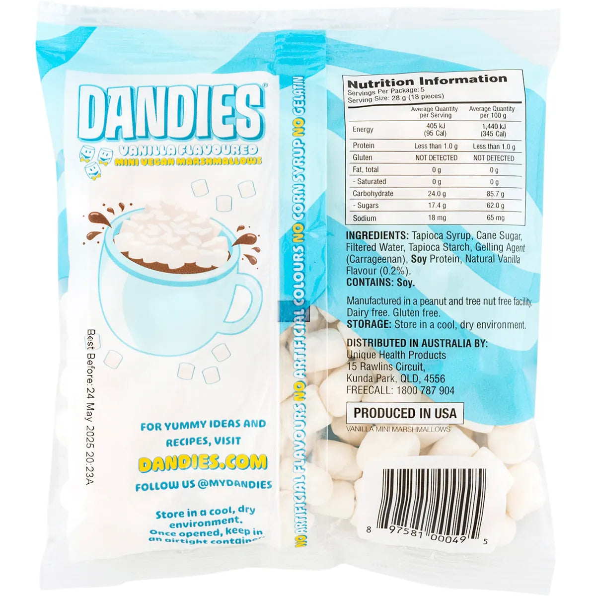 Dandies Vegan Vanilla Marshmallows Mini