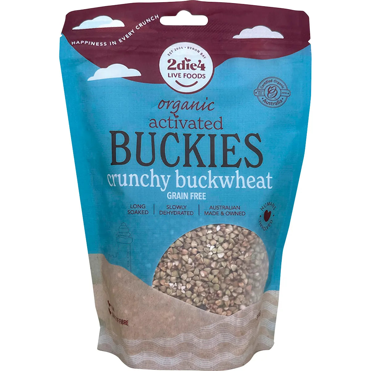 2Die4 Live Foods Organic Activated Buckinis 300g