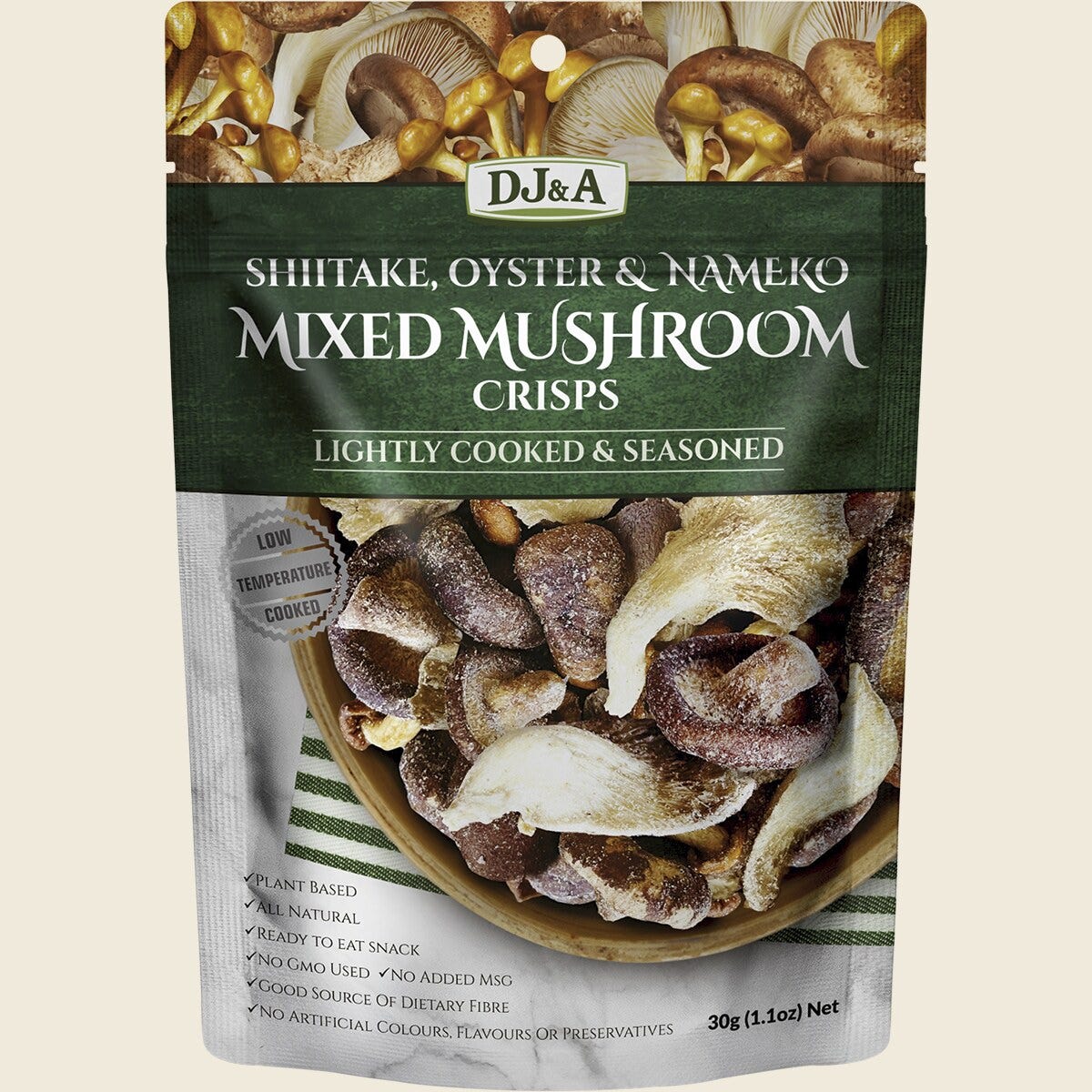 DJ&A Mixed Mushroom Crisps 12 x 30g