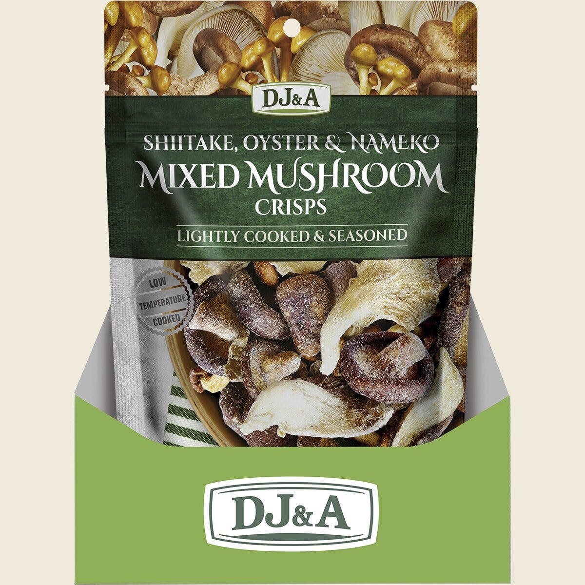 DJ&A Mixed Mushroom Crisps 12 x 30g