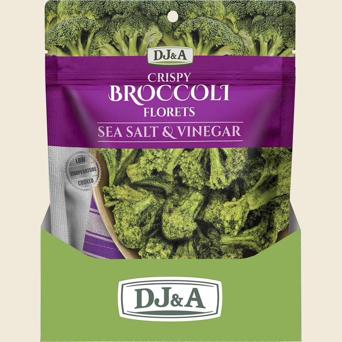 DJ&A Crispy Broccoli Florets Sea Salt & Vinegar 12 x 25g