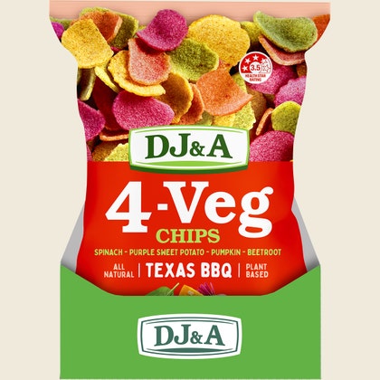 DJ&A 4-VEG Chips Original 5x90g display