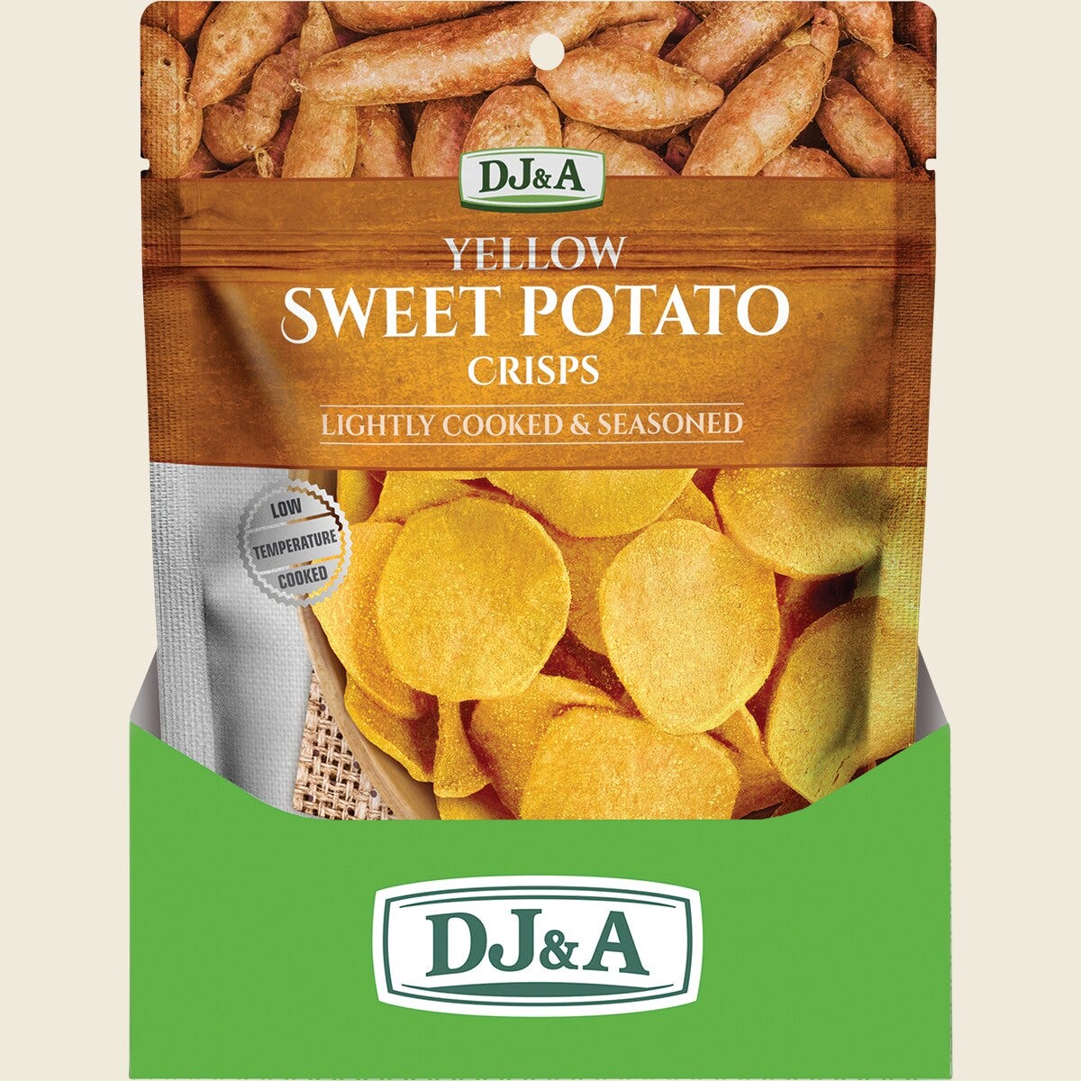 DJ&A Yellow Sweet Potato Crisps 10 x 55g