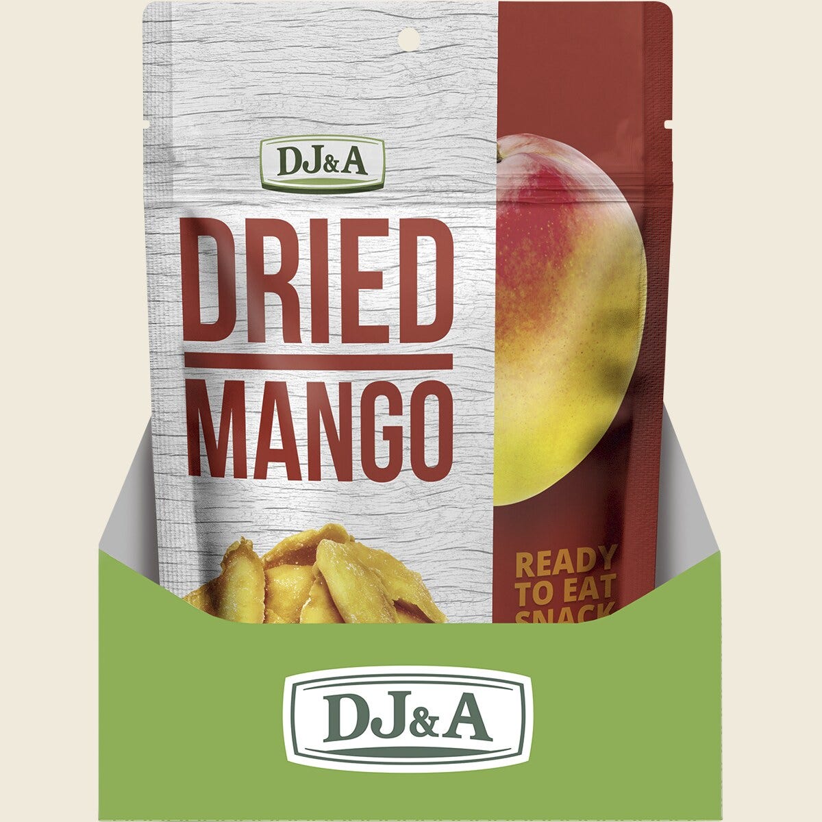 DJ&A Dried Mango 10x100g display