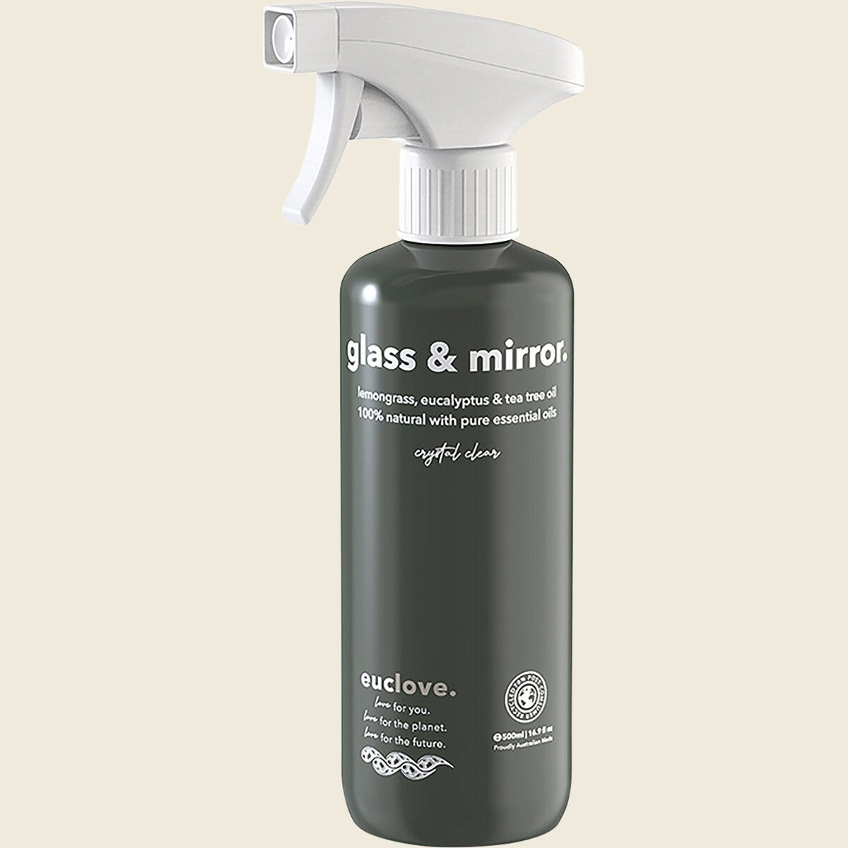 Euclove Glass & Mirror Lemongrass, Eucalyptus & Tea Tree 500ml