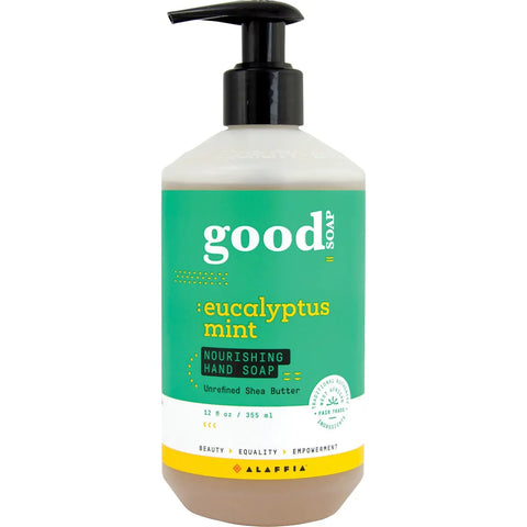 Alaffia Good Soap Hand Soap Eucalyptus Mint 355ml