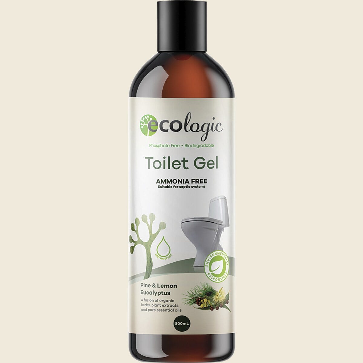 Ecologic Toilet Cleaning Gel Pine & Lemon Eucalyptus 500ml