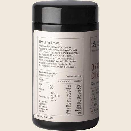 Evolution Botanicals Chaga Extract - Organic 11:1 King Of Mushrooms (Siberian Origin) 80g