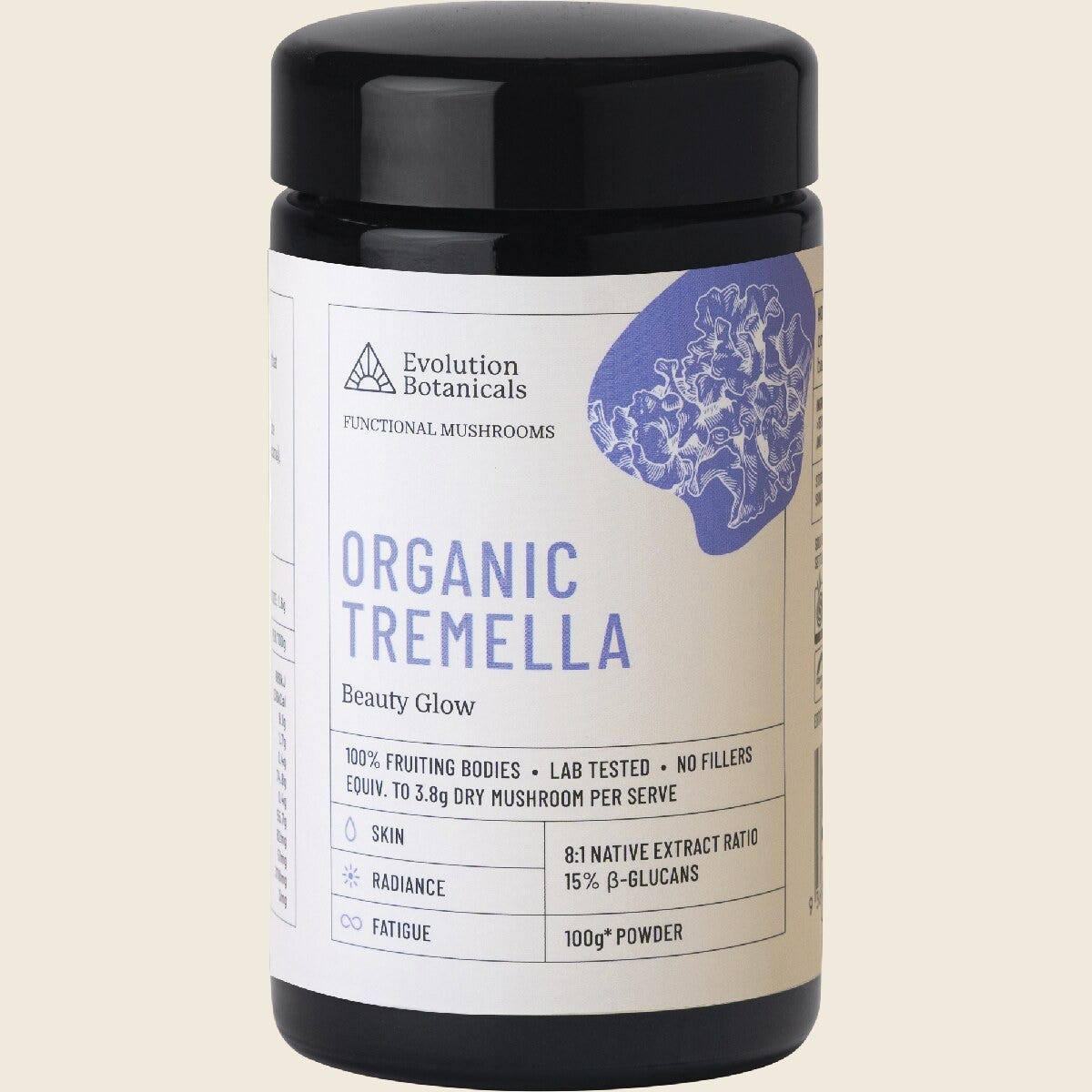 Evolution Botanicals Tremella Extract - Organic 10:1 Beauty & Complexion 100g
