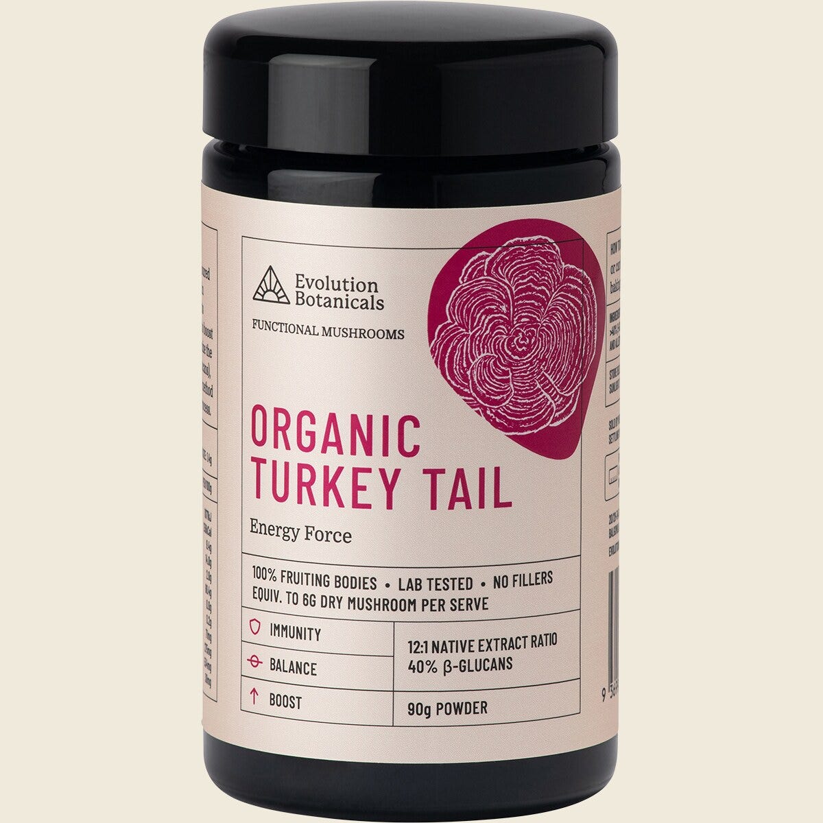 Evolution Botanicals Turkey Tail Extract - Organic 10:1 Immune Protection 90g