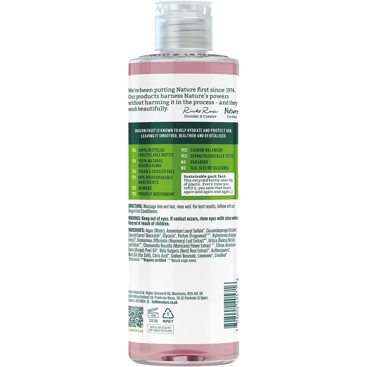 Faith in Nature Shampoo Revitalising Dragon Fruit 400ml