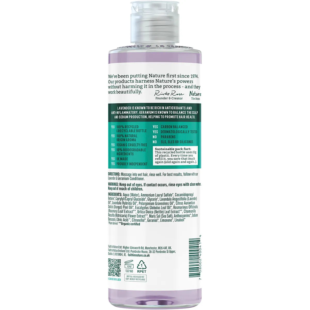 Faith in Nature Shampoo Balancing Lavender & Geranium 400ml