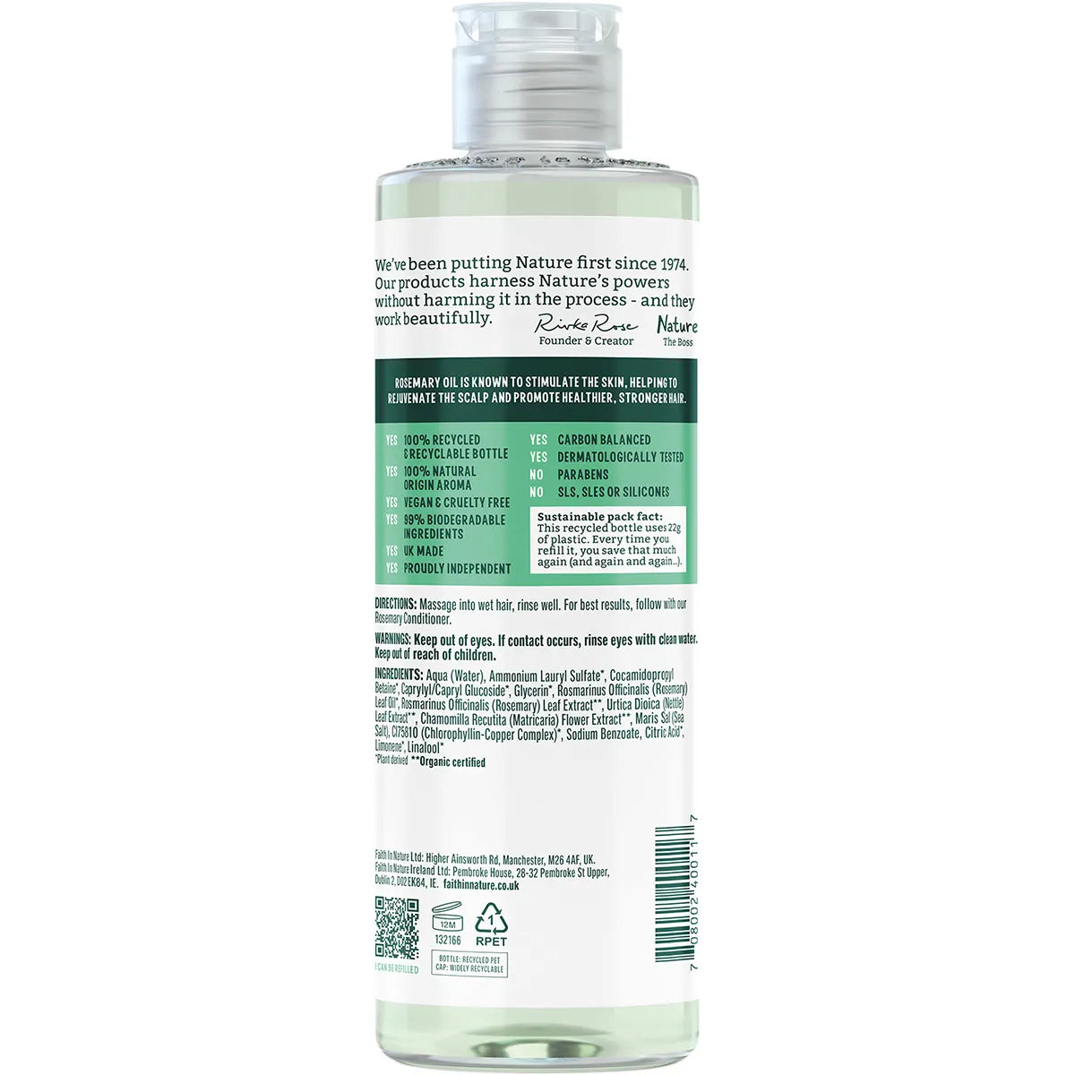 Faith in Nature Shampoo Stimulating Rosemary 400ml