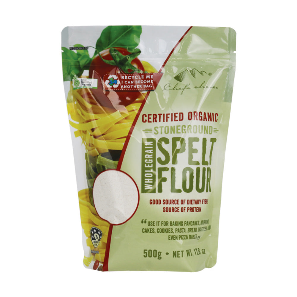 Chef's Choice Organic Stoneground Wholegrain Spelt Flour 500g