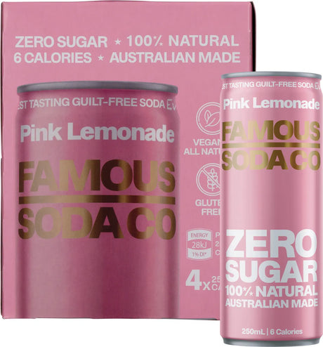 Famous Zero Sugar Soda Pink Lemonade