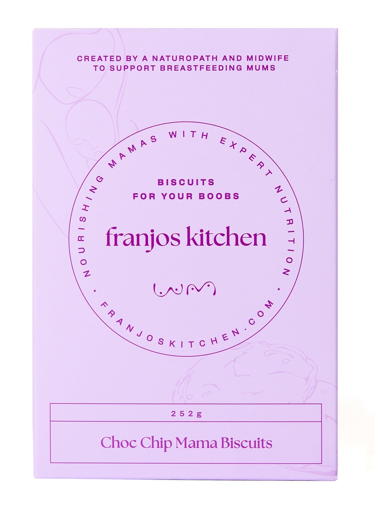 Franjo's Kitchen Choc Chip Tanker Topper Lactation Biscuits 200g