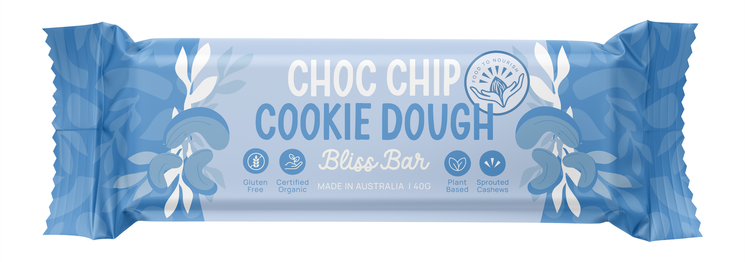 Food To Nourish Bliss Bar Choc Chip Cookie 40g x 12pack