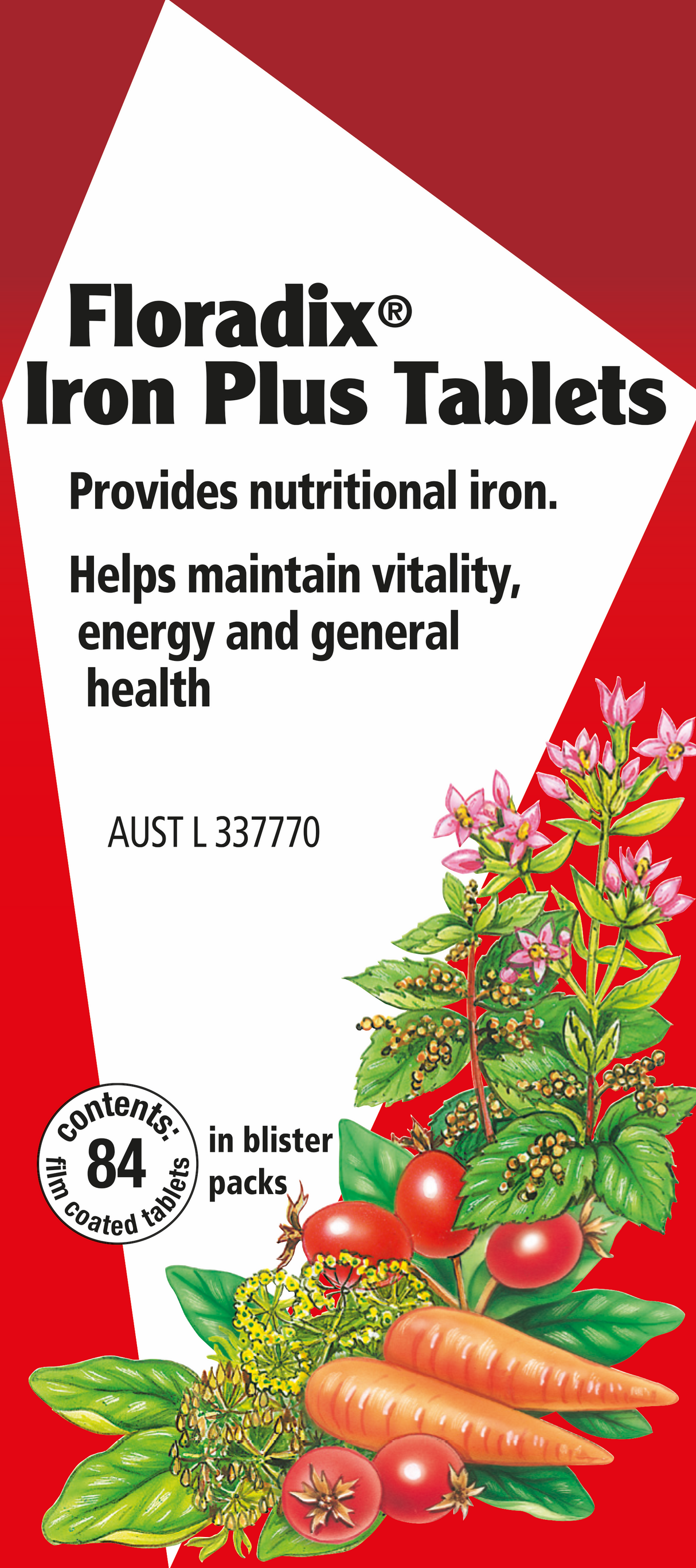 Floradix Iron Tablets Plus 84 Tablets