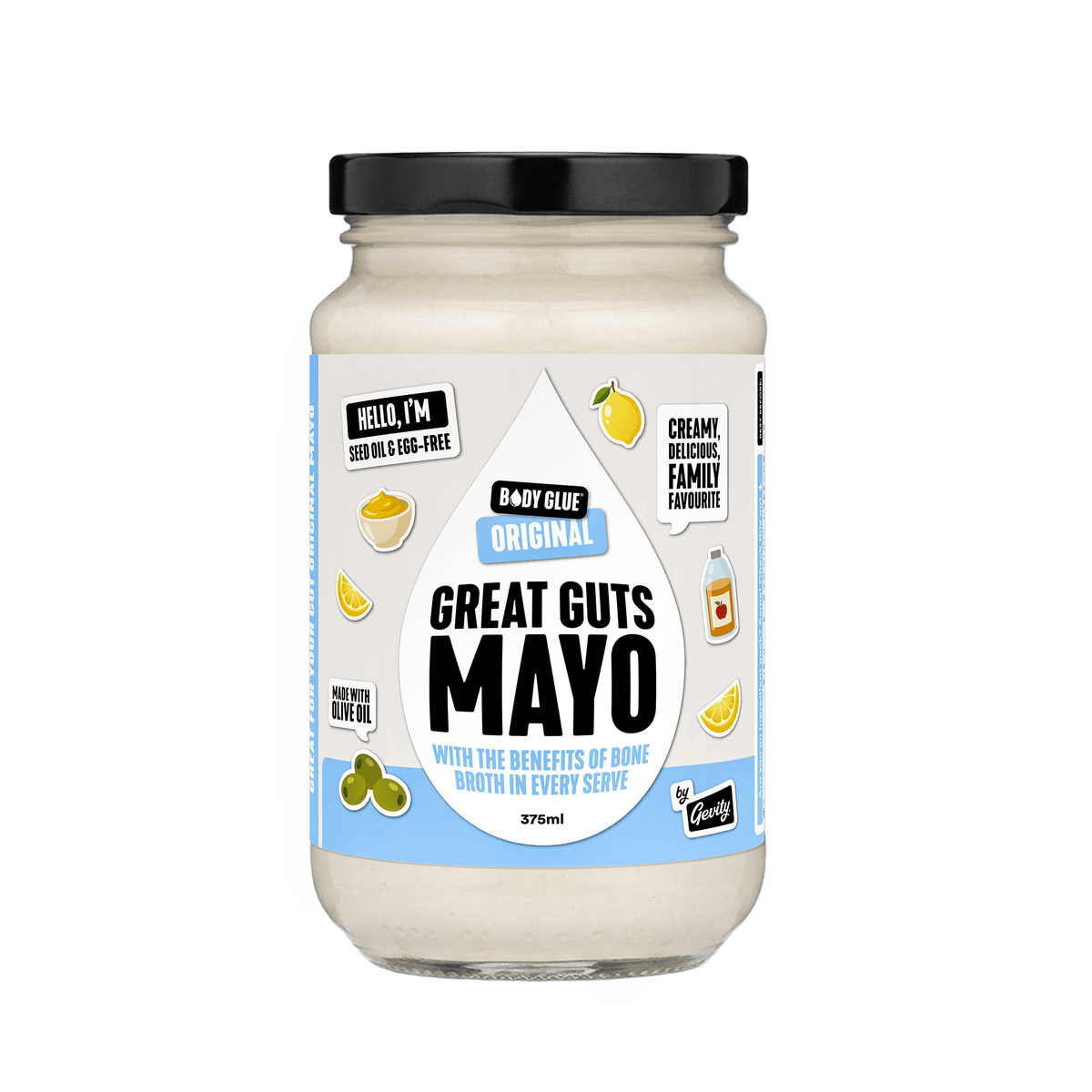 Gevity Rx Bone Broth Great Guts Mayo 375ml