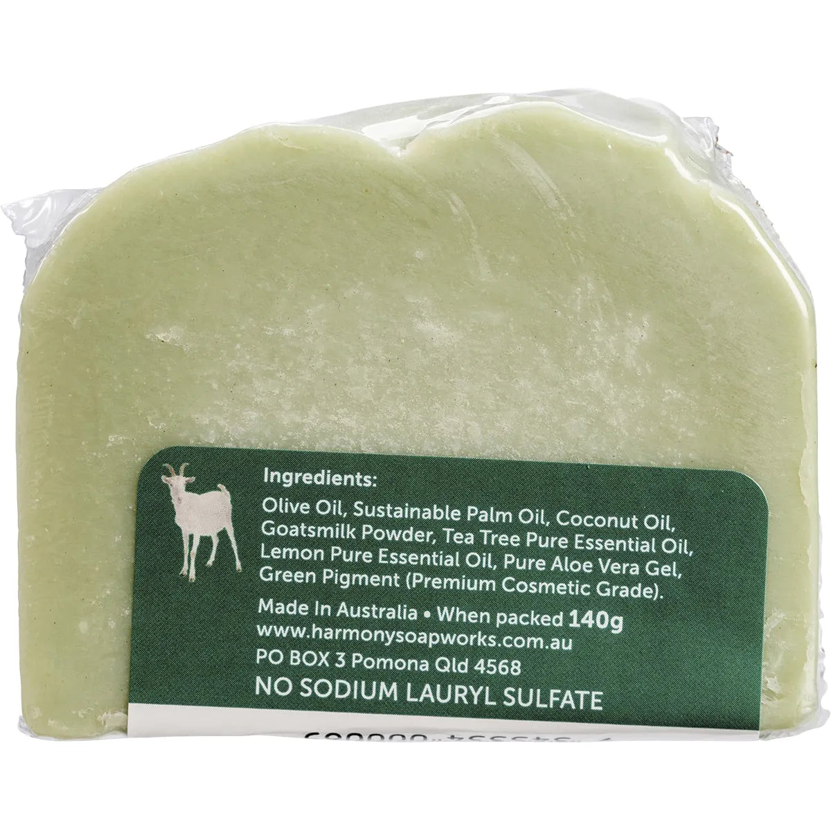 Harmony Soapworks Tea Tree & Lemon Goat's Milk Soap 140g