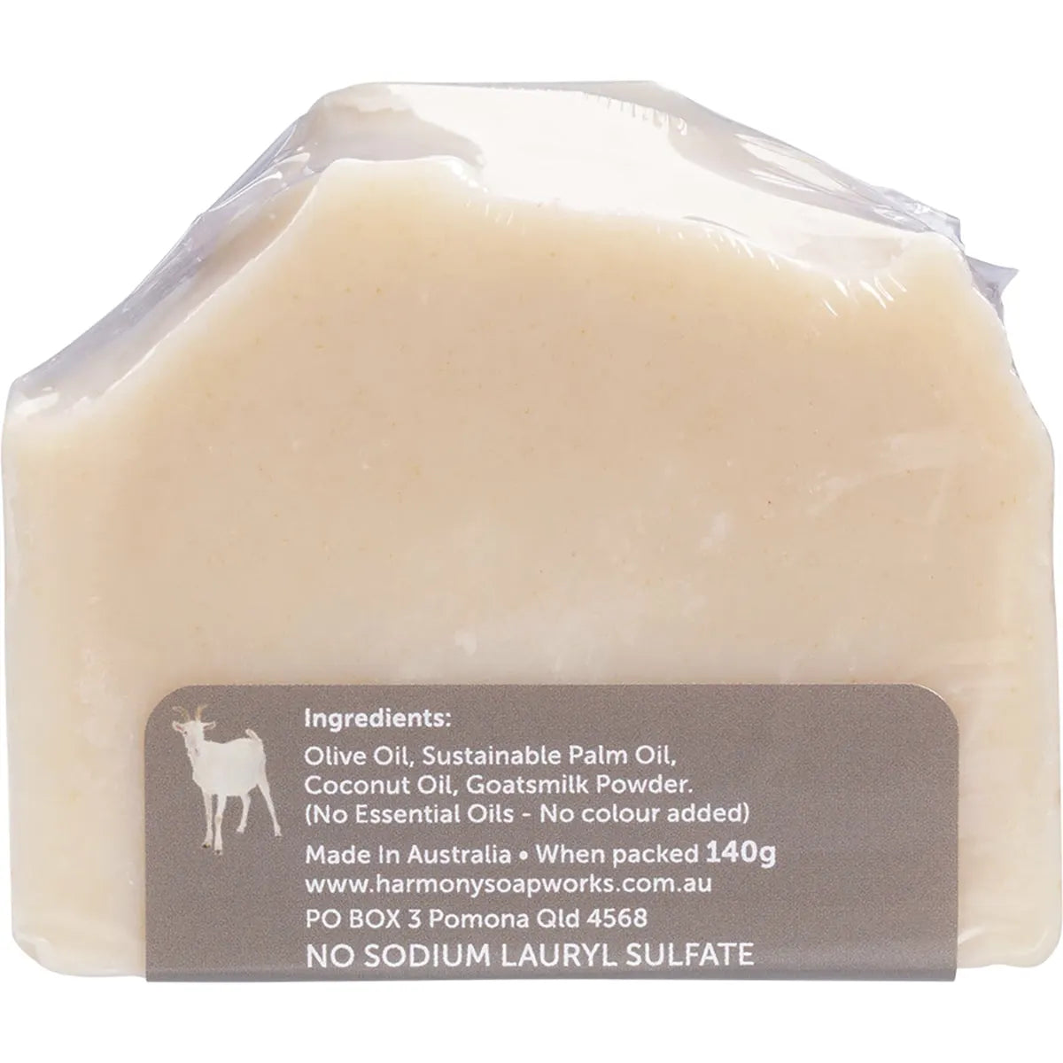Harmony Soapworks Unscented Goat's Milk Soap 140g