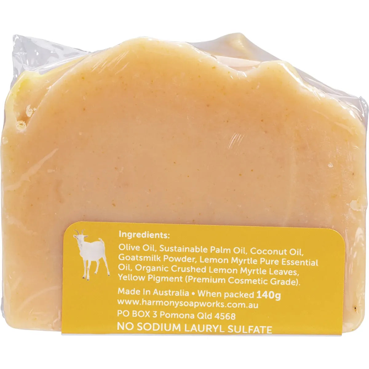 Harmony Soapworks Lemon Myrtle Goat's Milk Soap 140g