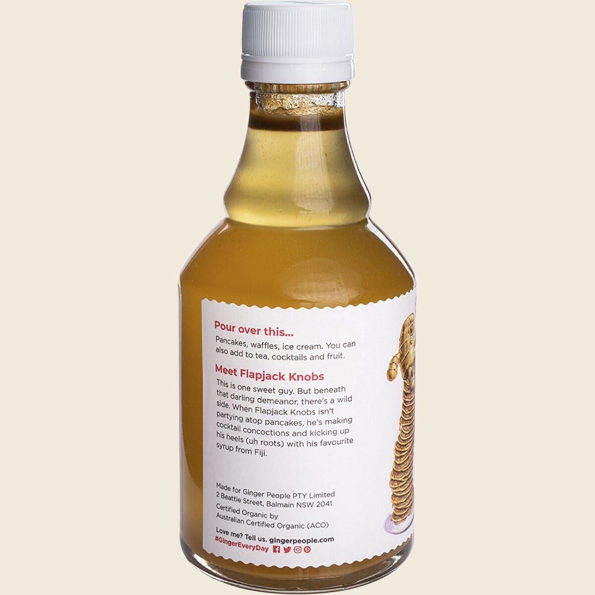 The Ginger People Fiji Ginger Syrup Organic 12 x 237ml Side