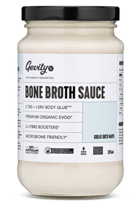 Gevity Rx Bone Broth Great Guts Mayo 375ml